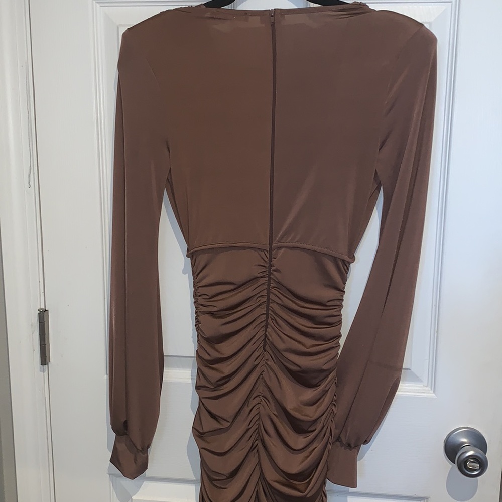 Fashion Nova “High on you” mocha jumpsuit - Picture 7 of 7